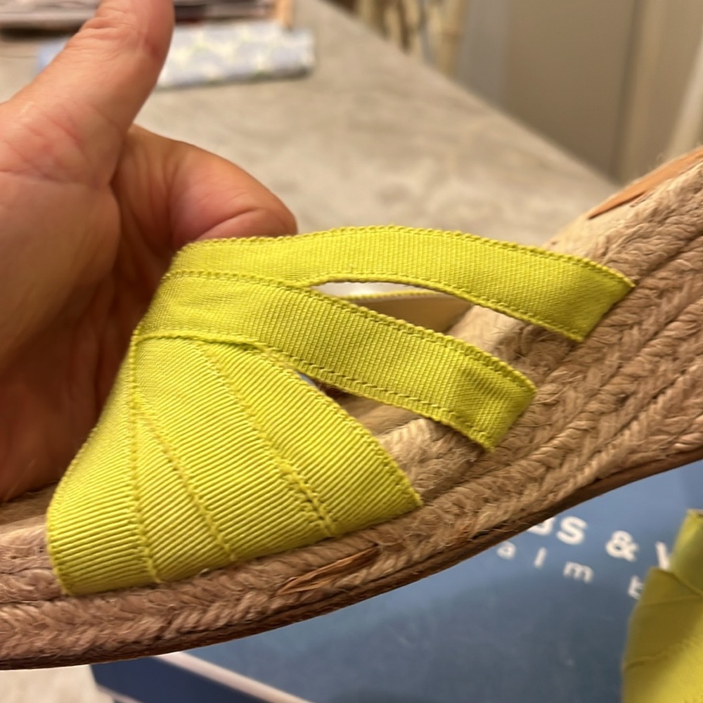 Stubbs And Wootton Lime Green Slides Size38 - image 5